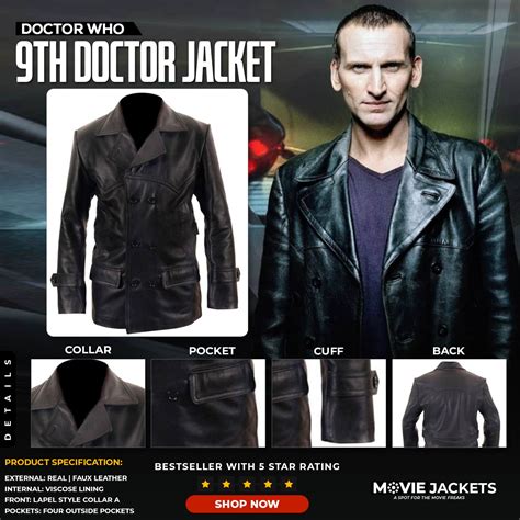 9th doctor jacket replica|doctor who hero coat.